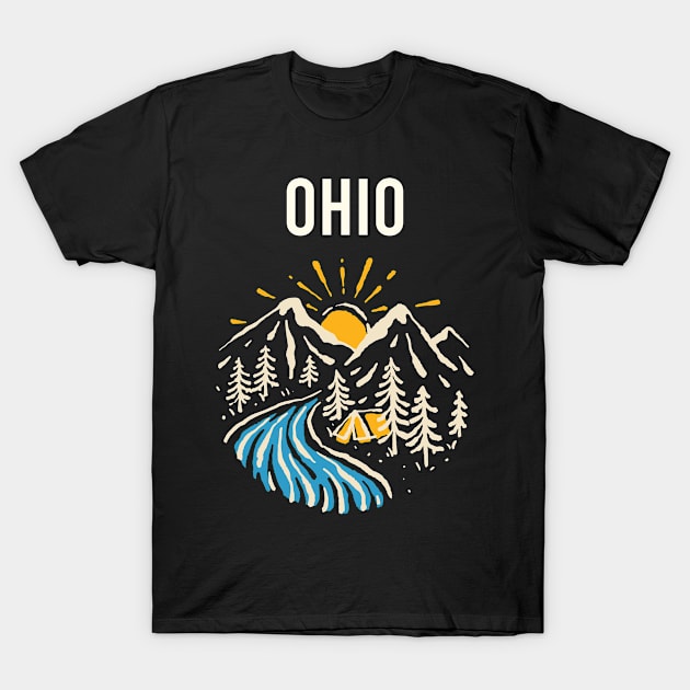 Ohio Landscape T-Shirt by flaskoverhand